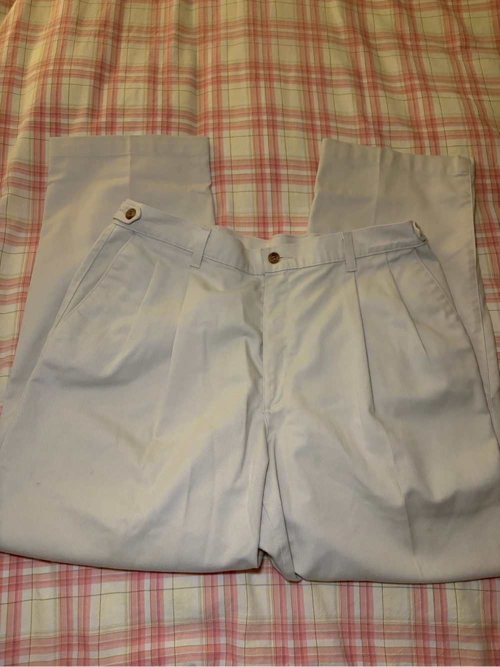 Farah Stretch Beige Pleated Pants